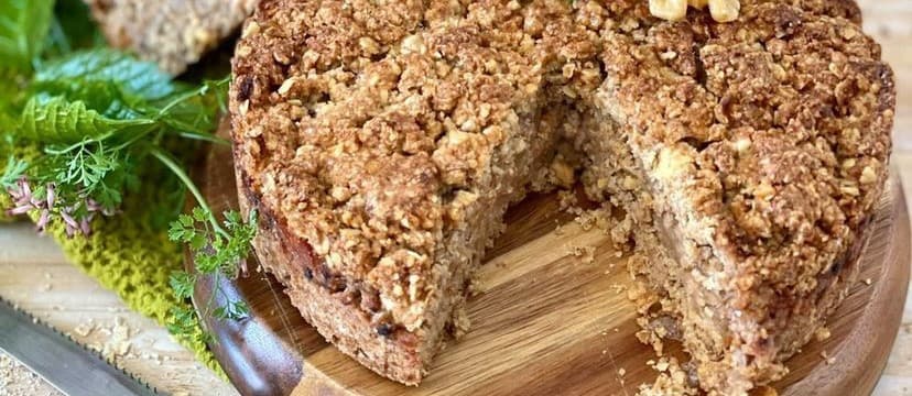 Crostata di avena, mele e noci!